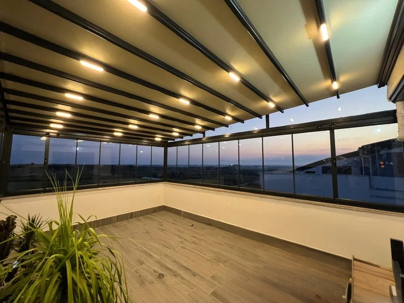 Akdeniz Tente Pergola - Teras Kapatma uygulama fotoğrafı